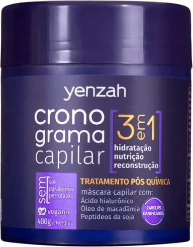 YENZAH - CRONOGRAMA 3 EM 1 - MÁSCARA PÓS QUÍMICA,