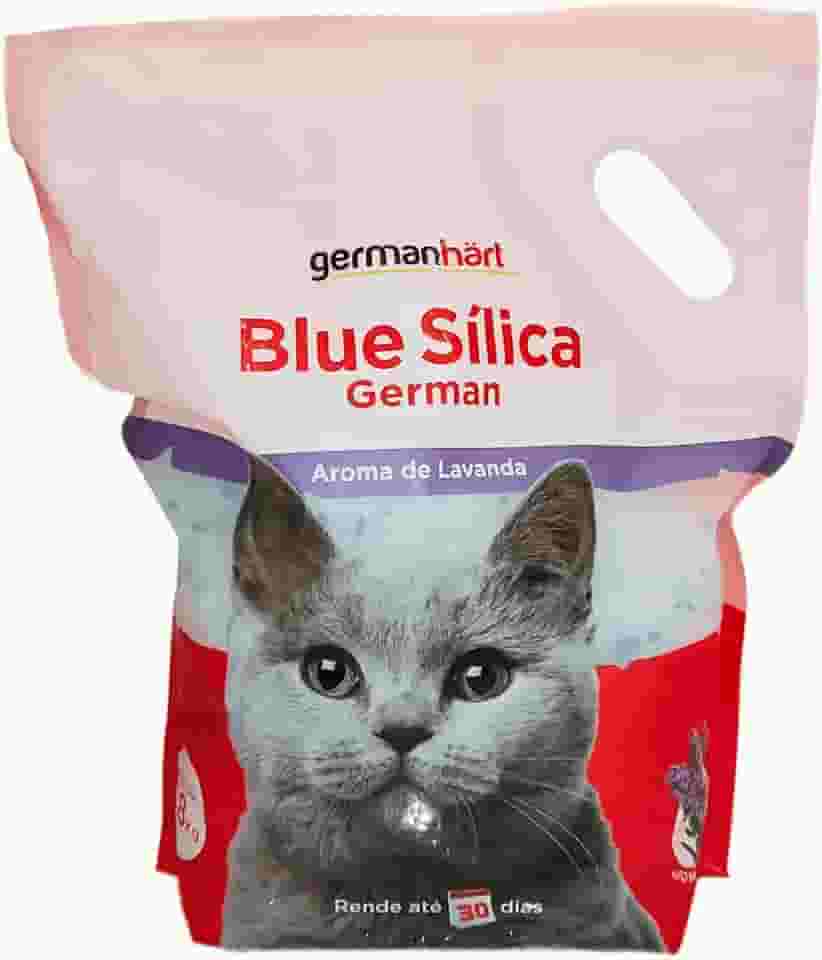 Germanhart Areia Sílica Higiênica para Gato, Antiodor e Neutralizante, Alta Durabilidade, 1.8kg - Lavanda