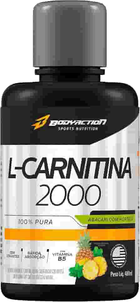 L-Carnitina 2000 480ml Sabor Abacaxi com Hortelã Bodyaction