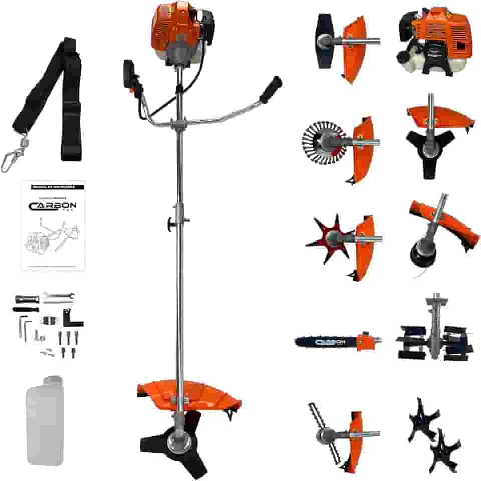 Combo Multifuncional Roçadeira 52cc 2,5HP a Gasolina com Acessórios Carbon Fak