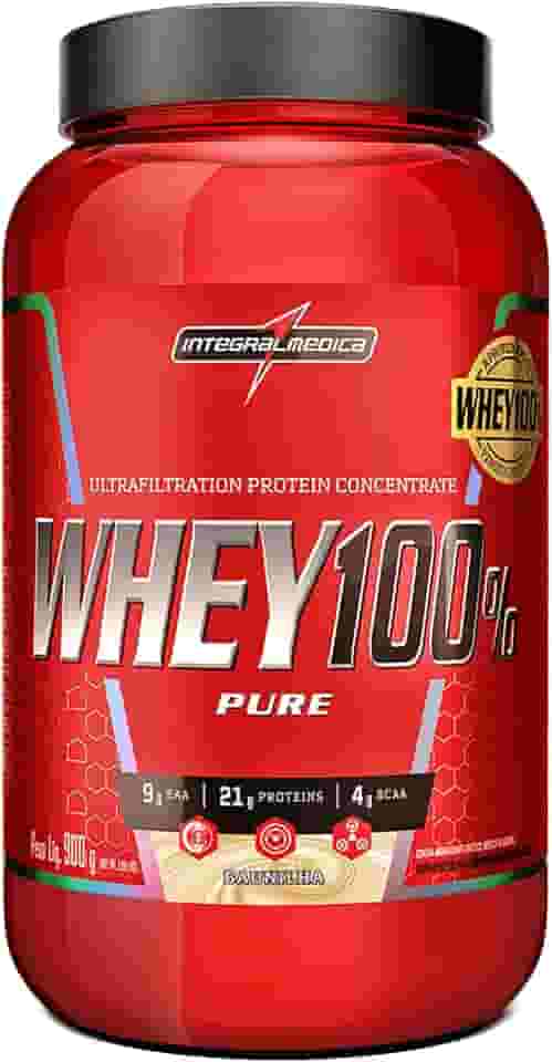 Proteína Concentrada IntegralmedicaWhey 100% Pure Baunilha 900g Pote