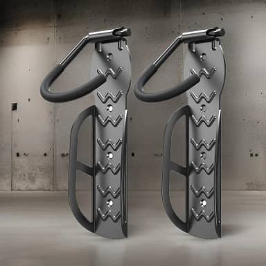 Kit 2 Suporte De Parede Para Bicicletas, Cabide Vertical Para Garagem, Gancho Resistente Até 30kg, Proteção Anti-Riscos, Marca VARENZIA