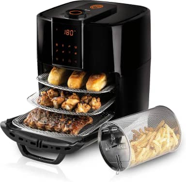 Fritadeira Elétrica Masterchef Oven By Mallory 12 Litros Com 1700W, Paneil LED, Multi Função Air Fryer, Forno e Desidratador – 220V