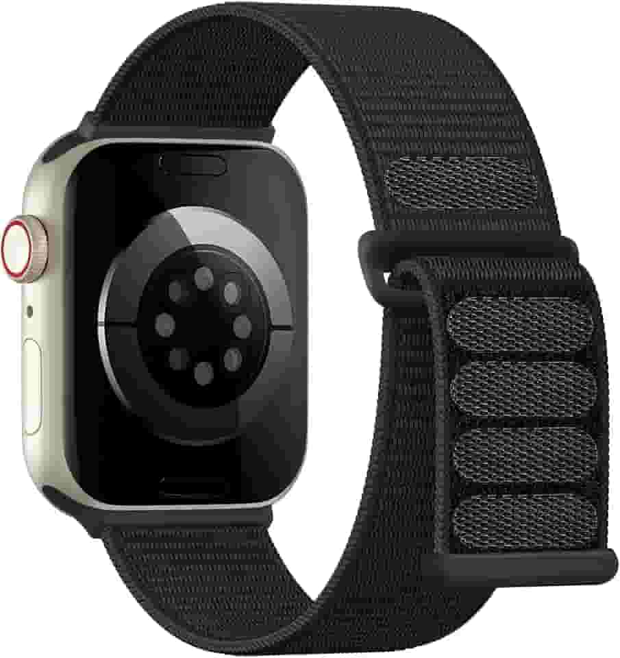 Pulseira de nylon esportiva Lenrao compatível com Apple Watch Series SE 11/10/9/8/7/6/5/49 mm, unissex, para iWatch série SE 11/10/9/8/7/6/5/4/ Ultra SE 3/2/1