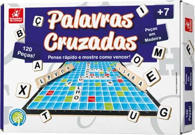 Brincadeira de Criança Jogo de Tabuleiro Palavras Cruzadas