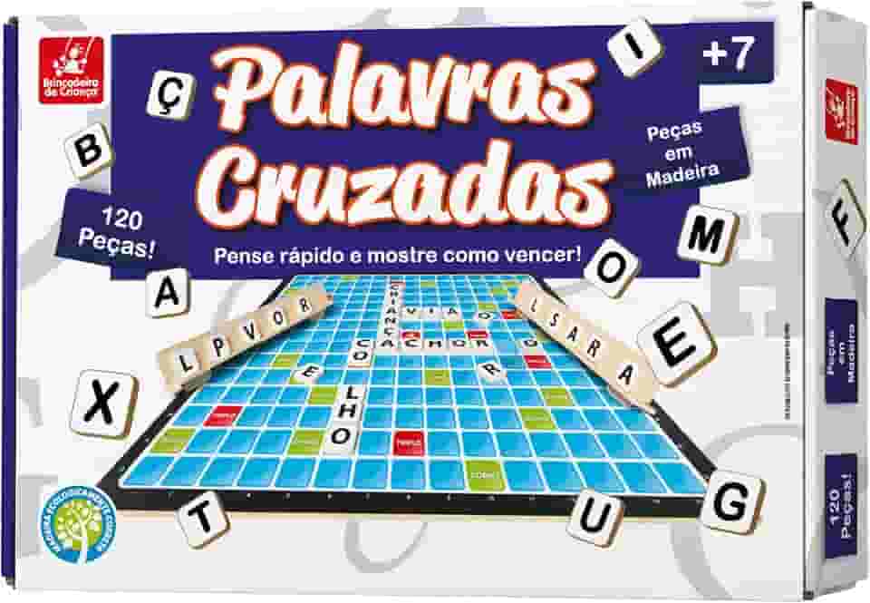 Brincadeira de Criança Jogo de Tabuleiro Palavras Cruzadas