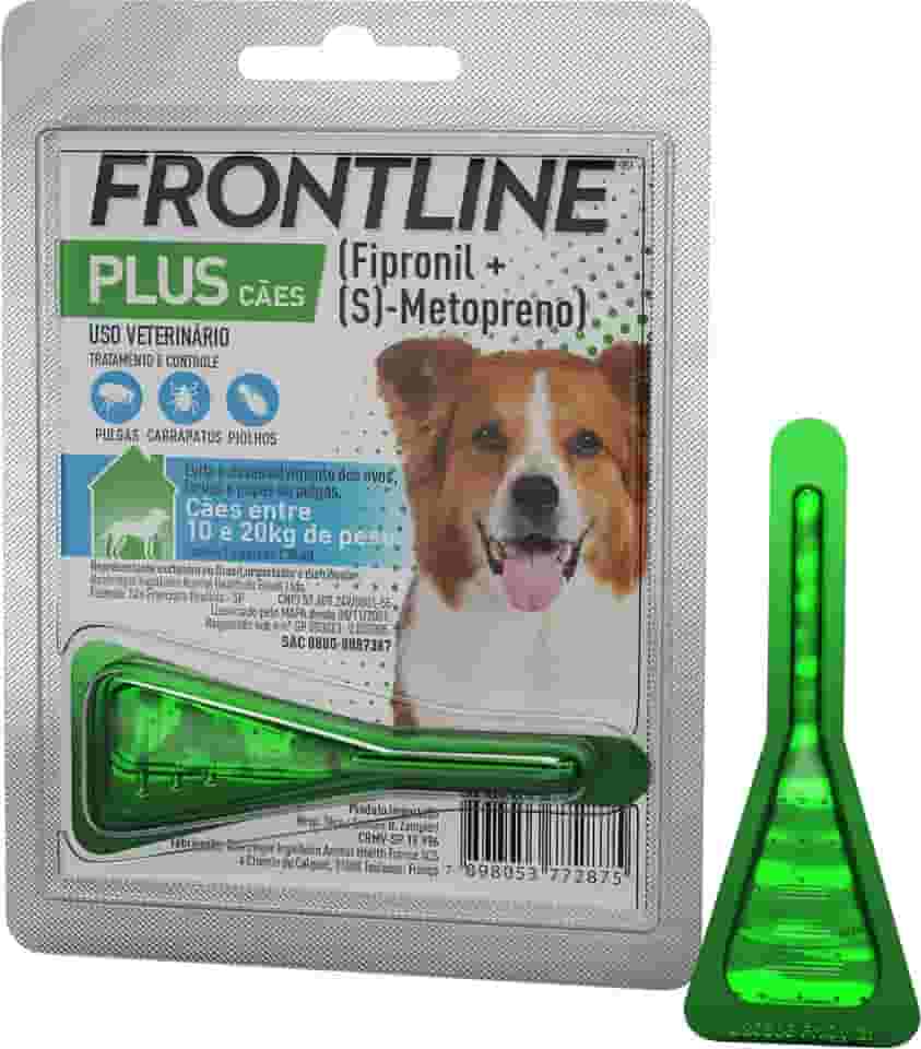 FRONTLINE Antipulgas e Carrapatos Plus para Cães de 10 a 20kg
