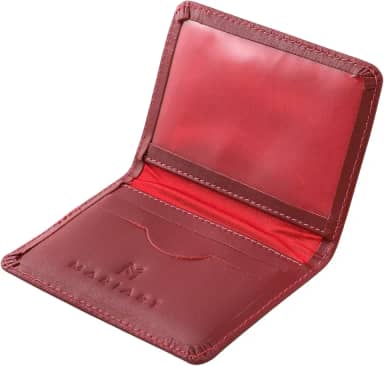 Carteira Feminina Couro Legítimo Porta Cartão CNH Notas Dobradas Mariart 154F