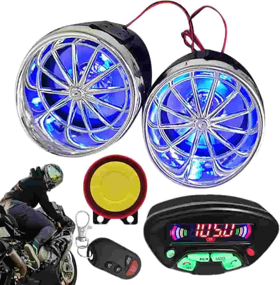Alto-falantes para motocicleta, MP3 player para motocicleta - de alto-falantes estéreo de áudio para motocicleta à prova d'água Mp3 Player - de áudio para motocicleta MP3 amplificador de música com al