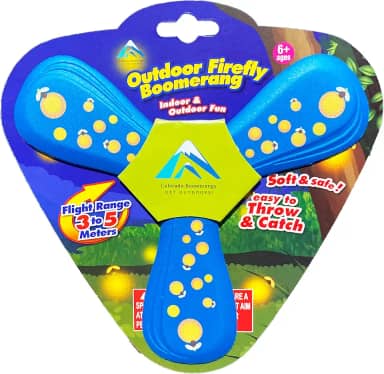 Blue Outdoor Firefly Boomerang - Espuma rígida para diversão segura e com baixo vento!
