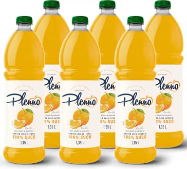 Kit C/6 Sucos de Laranja PLENO 1,35L Hugo Pietro (SEM ADIÇÃO DE AÇÚCAR, e SEM GLUTEN)