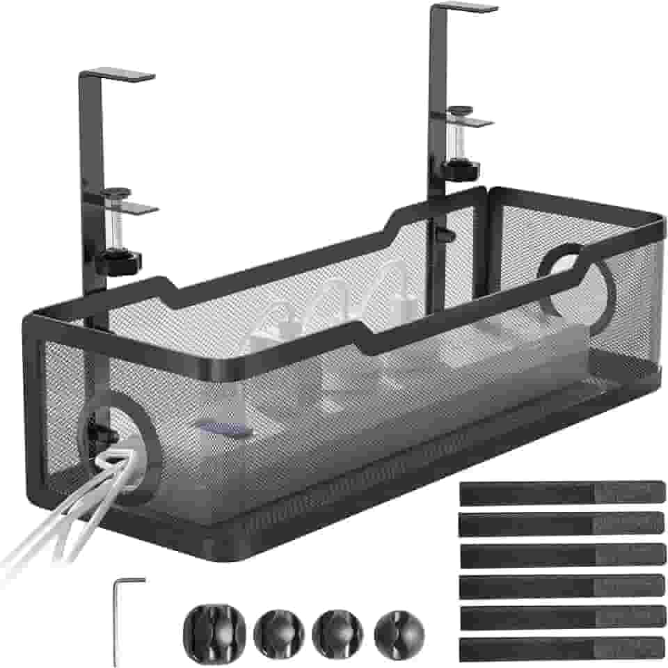 Organizador de Cabos, Organizador de Fios Sem PerfuraçãO, AjustáVel Organizador de Cabo, Organizador de Cabos E Fios Mesa, Calha Organizadora de Cabo, Organizador de Fios E Cabos, Esconder Fios
