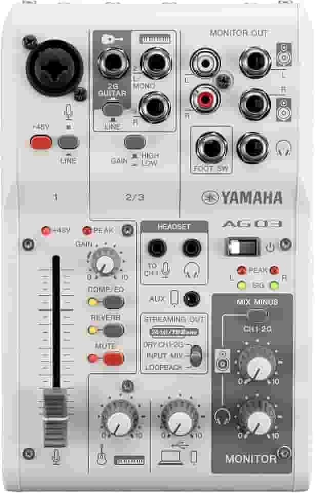 Mesa de Som AG03MK2 Branca Yamaha