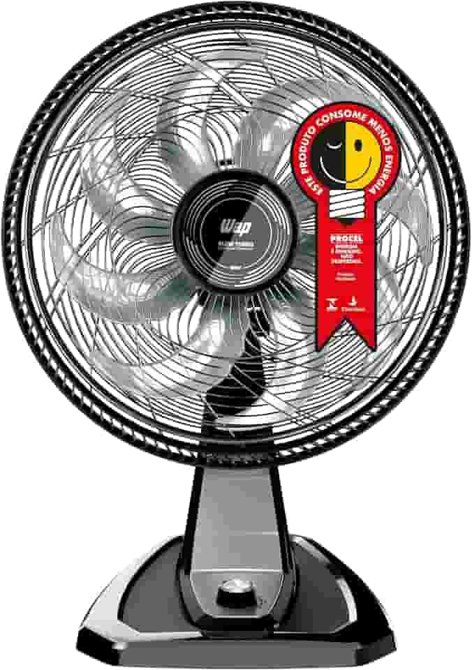 WAP Ventilador de Mesa e Parede 50cm FLOW TURBO, Tecnologia Silenciosa e Econômica, 8 Pás e 3 Velocidades, 180W 127V