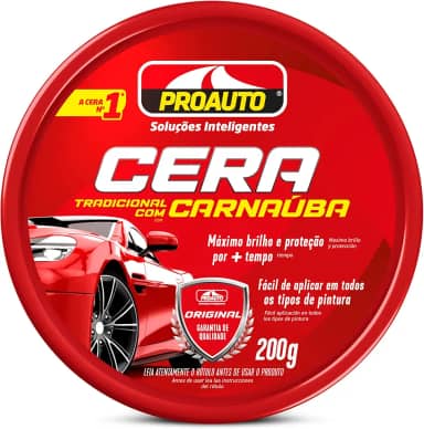 Proauto Cera em Pasta com Carnaúba 200 g