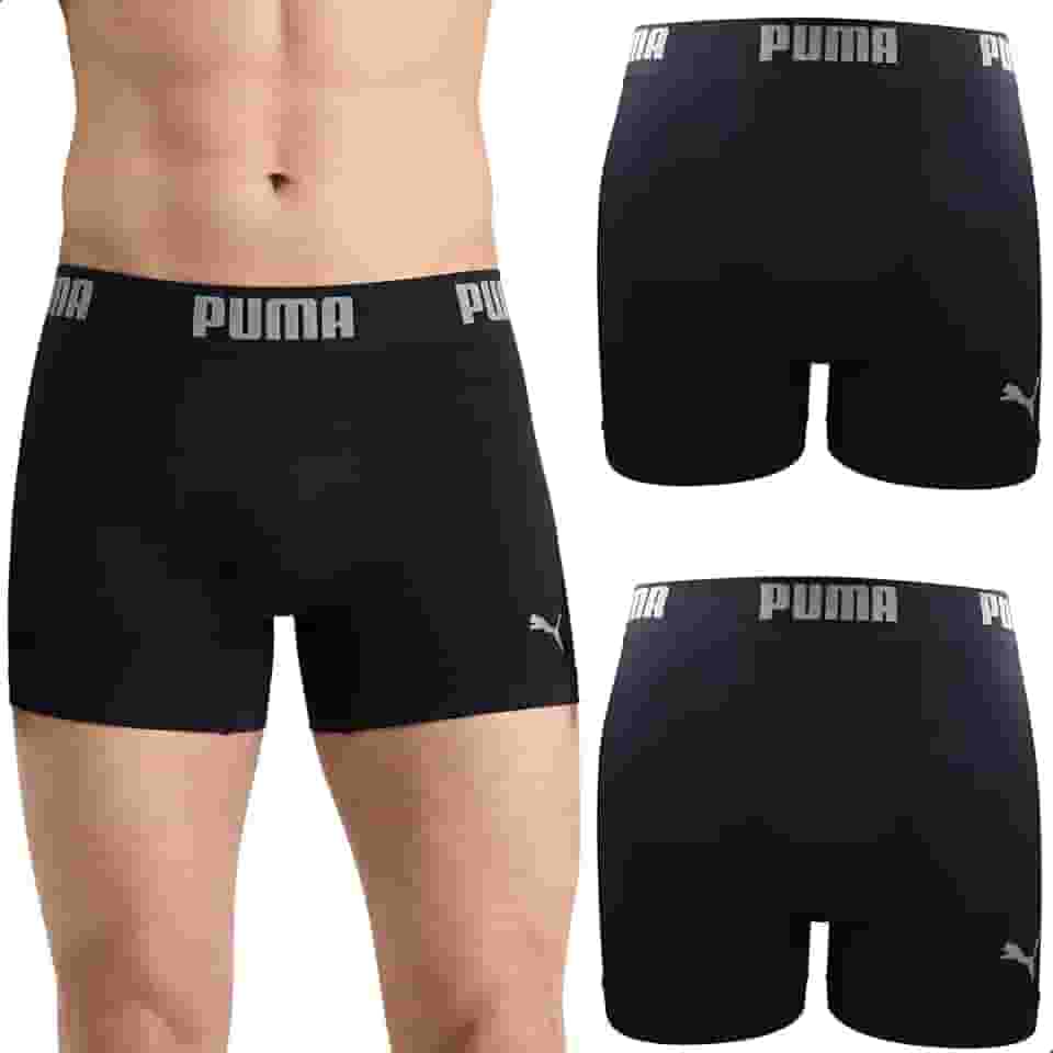 Kit 2 Cuecas Boxer Puma Toque Gelado Poliamida Sem Costura Dry Fit Sport Masculina