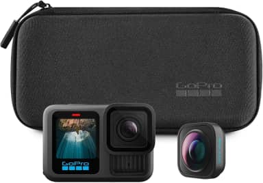 GoPro HERO13 Black Ultra Wide Edition - Câmera de ação à prova d'água 10m, 5.3K60, HLG HDR, 27MP, HyperSmooth 6.0, GPS, Wi-Fi 6 com Lente Ultra Wide