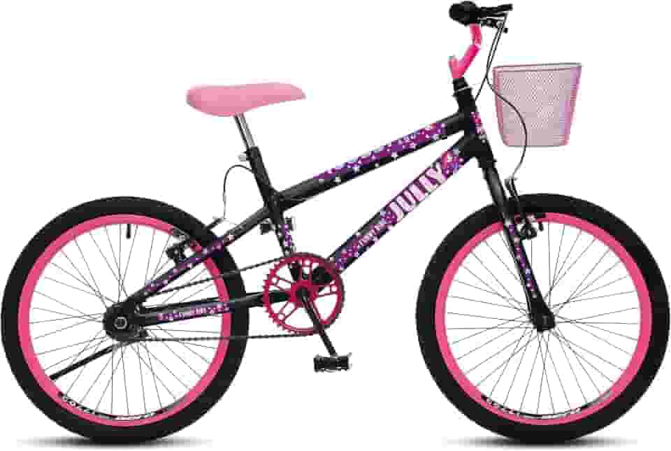 Colli Bike, Bicicleta Jully, Aro 20 Aero 36 Raias, freios V-Brake Dianteiro e Traseiro, Suporte de guidão Down Hill e Cestinha