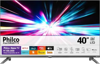 Smart TV 40' Philco Roku TV LED Dolby Audio PTV40M9GR2CGB