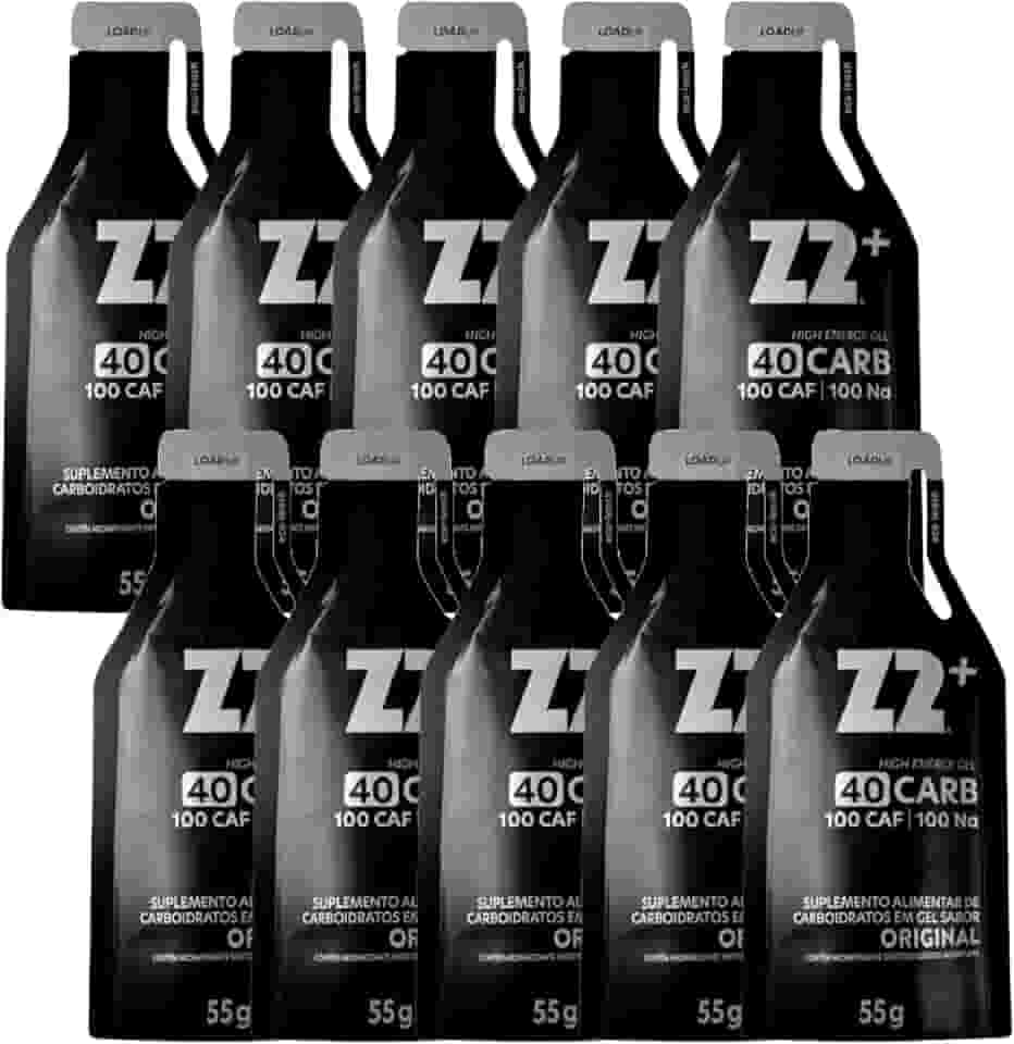 Energy Gel Z2+ - 40 Carb (Display 10 sachês 55g), Sabor Original