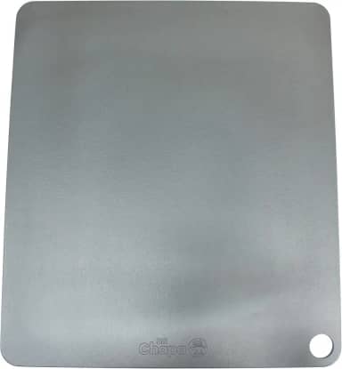 na Chapa - Pedra refratária de aço para assar pizza e pão em forno residencial - 40x35,5cm (Original 6mm)