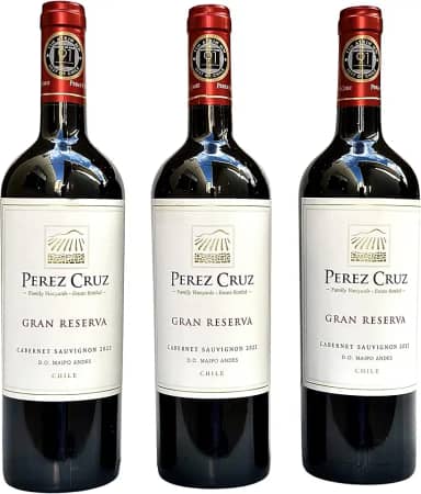 Vinho Perez Cruz Gran Reserva Cabernet Sauvignon | Kit Com 3 Garrafas | Oferta