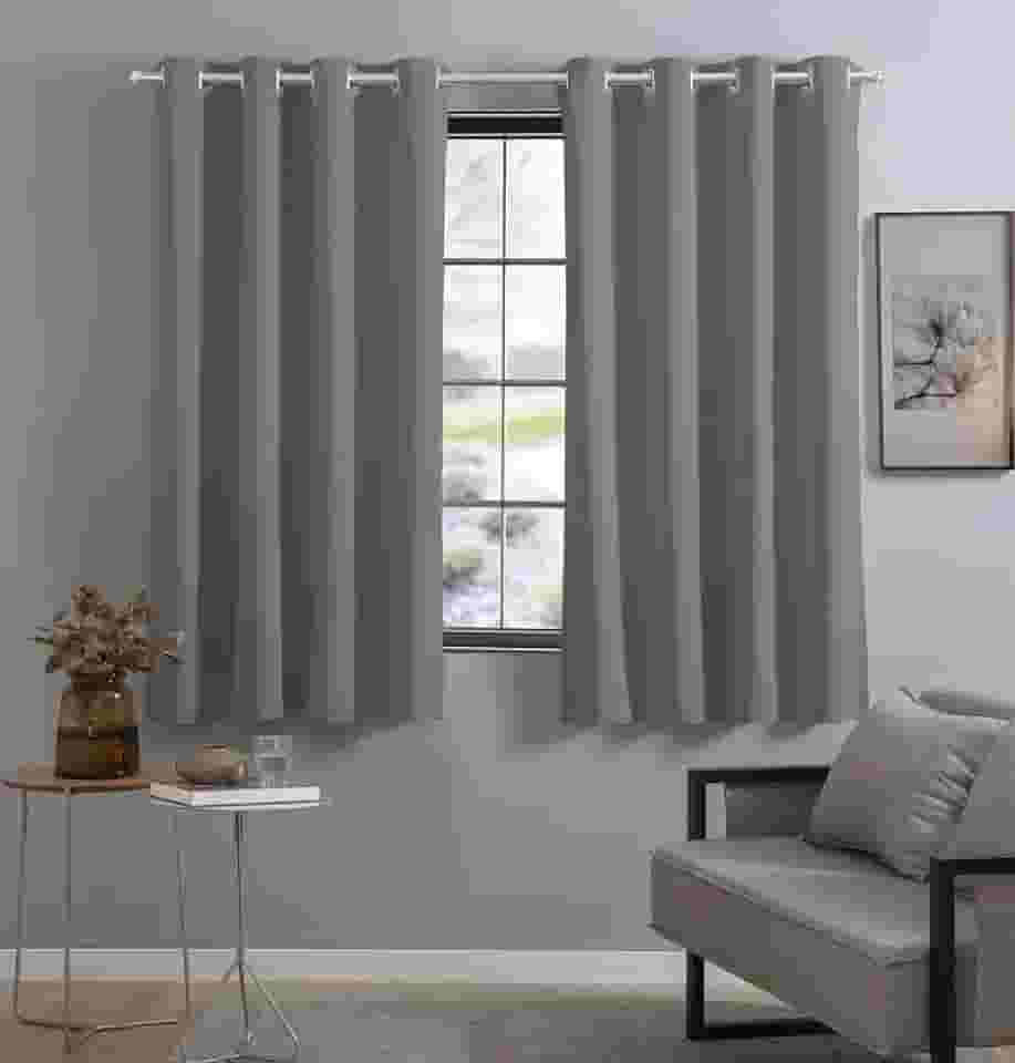 Cortina Tecido Blackout Corta Luz 80% 2,70 X 1,60m (Cinza)