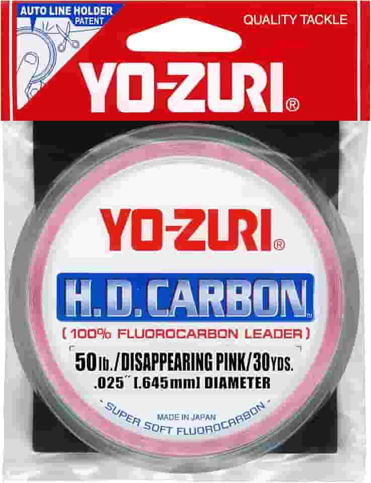 Yo-Zuri HD Líder Fluorocarbono Rosa Desaparecendo 30 jardas