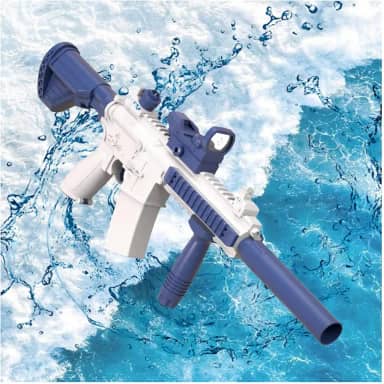 Pistola De áGua EléTrica, Grande Capacidade Longo Alcance Arma De Agua Pistola De áGua Para Adultos, Brinquedos De VerãO,Blue