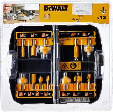 DEWALT Kit Fresas para Tupia com 12 Peças DW90016LA