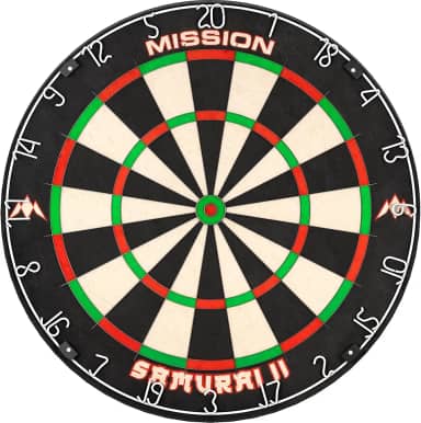 Mission Darts Db023 Samurai Ii | Alvo de Dardos Profissional Padrão para Competição com Construção de Arame Ultrafino E Cores Que Não Desbotam