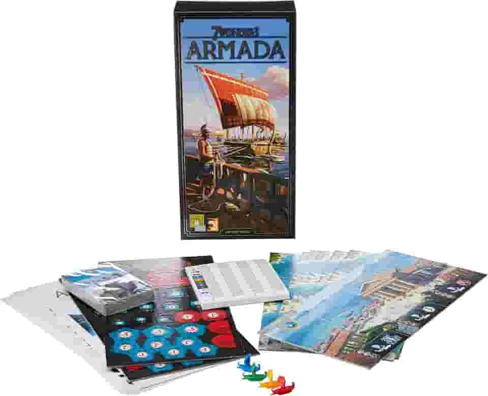 Galápagos, 7 Wonders: Armada (Expansão) 2ª Edição, Jogo de Tabuleiro para amigos, 3 a 7 jogadores, 30 a 60 minutos por partida