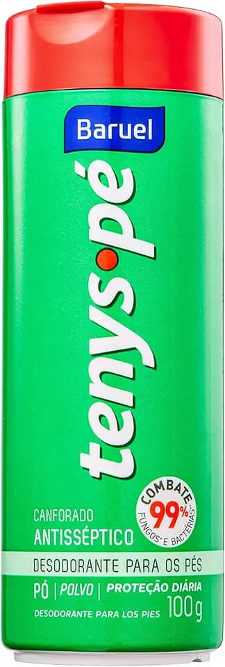 Tenys Pé Baruel Canforado Pó 100g - Desodorante em pó para os pés