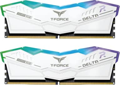 TEAMGROUP T-Force Delta RGB DDR5 Ram 32 GB Kit (2 x 16 GB) 7200MHz (PC5-57600) CL34 Módulo de memória RAM (branco) para chipset da série 600 - FF4D532G7200HC34ADC01