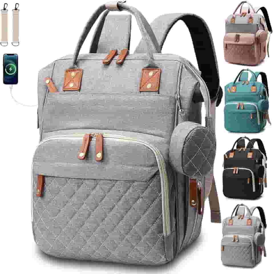 Bolsa Mochila Maternidade Impermeável Multifuncional- Estilo e Praticidade para Mamães Modernas, Com Grande Capacidade para Todo o Essencial do Bebê