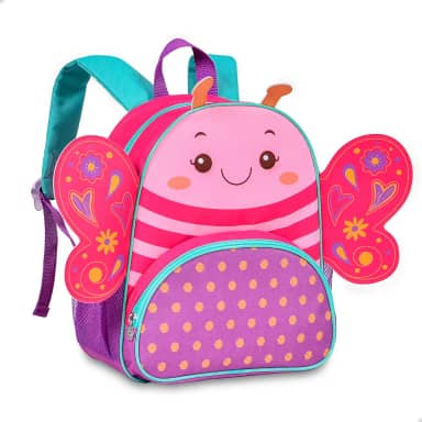 Mochila De Costas Borboleta Infantil Zoo Pets Clio (Rosa)