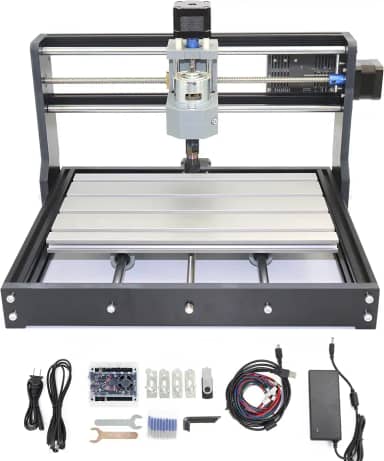 RATTMMOTOR 3018 Pro 3 Eixos GRBL Control DIY Mini CNC Router Machine Kit CNC Fresadora de Gravação Área de Trabalho 30 x 18 x 4,5 cm para Corte Plástico de Madeira Acrílico PVC PCB