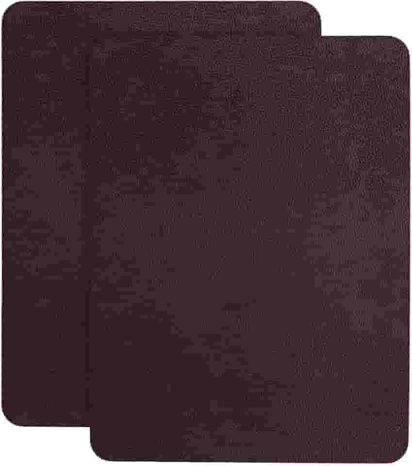Fita adesiva para reparo de couro para sofá, 20 x 28 cm, 2 peças, assento de carro, cadeira de escritório, móveis de couro, kit de remendo de reparo de vinil para móveis (marrom acastanhado)