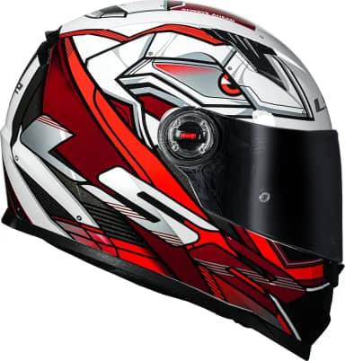 Capacete Ls2 Ff358 Xdron Preto com Vermelho - 62/XL
