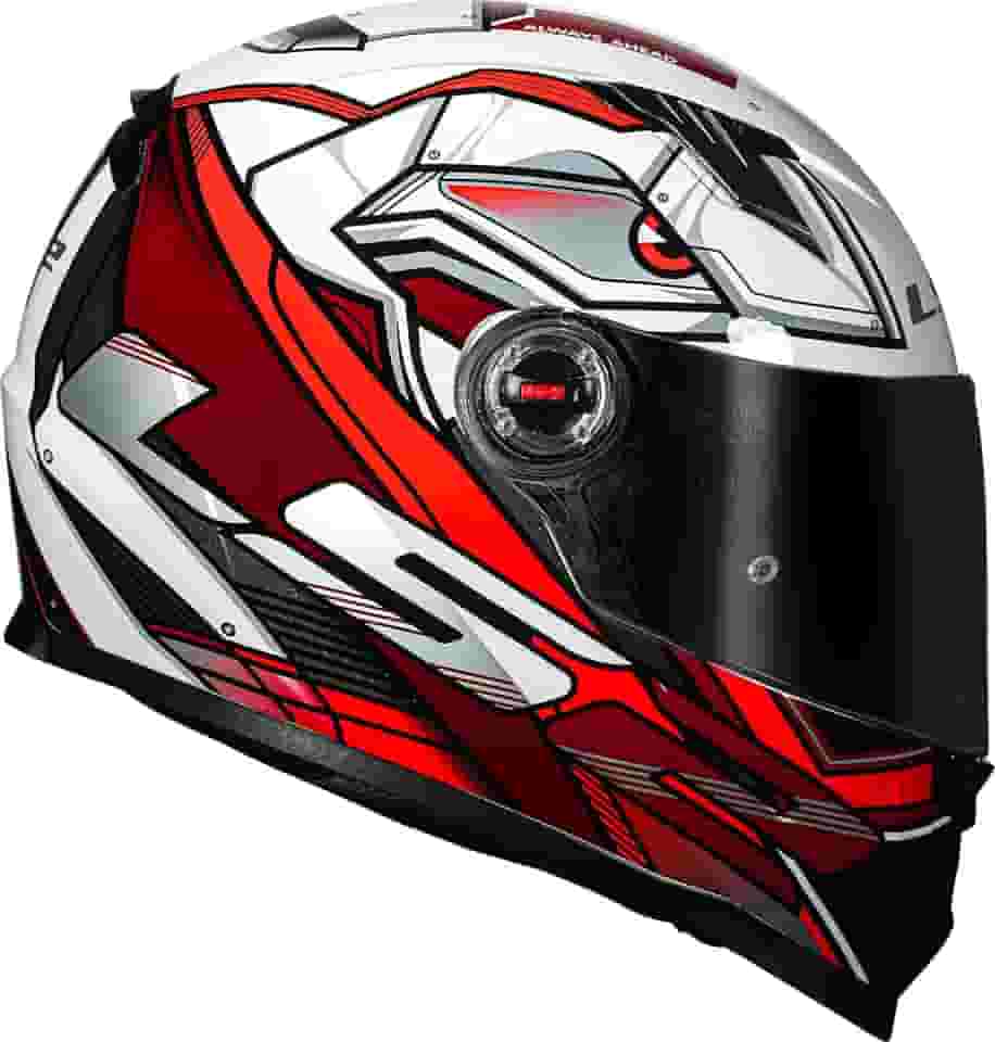 Capacete Ls2 Ff358 Xdron Preto com Vermelho - 62/XL