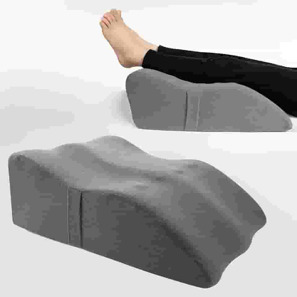 Travesseiro de elevação de perna com espuma viscoelástica macia, almofada de cunha para leitura, descanso, cirurgia, alivia dores nas costas, quadril, joelho e melhora a circulação sanguínea