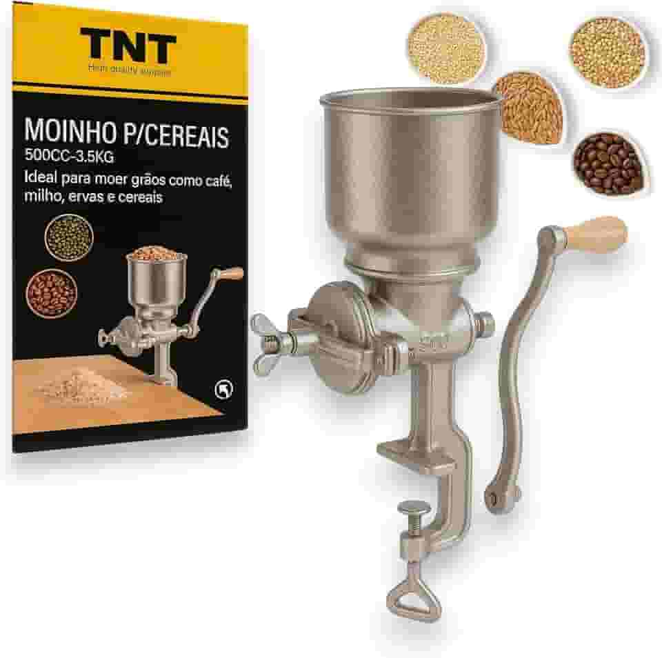TNT Moedor Moinho Ferro Fundido Para Café Milho Ervas e Cereais Manual