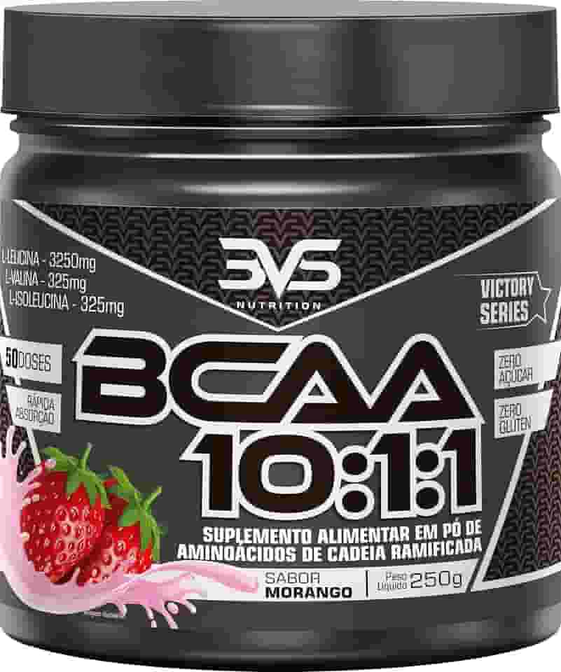 3VS Nutrition BCAA 10:1:1 250g - Sabor gourmet Morango