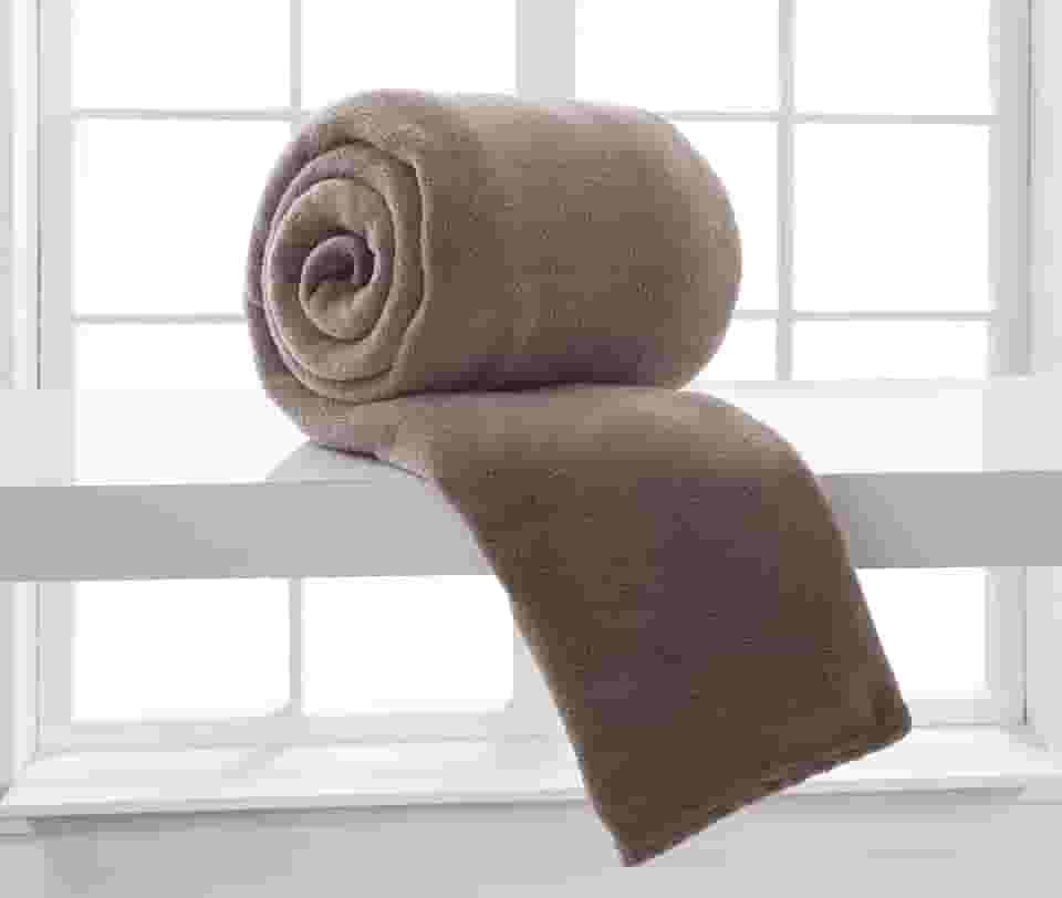 Corttex Microfibra, Manta, 100% Poliéster, Taupe, King 2.40 m x 2.20 m