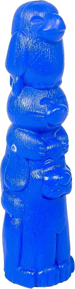 Pet Games Mordedor Super Resistente Totem Nylon Azul Tamanho G Para Cães