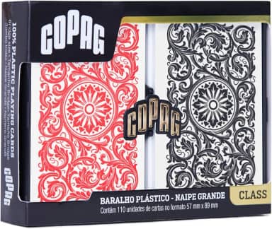 Baralho Class Plástico Duplo 1546 Estojo - Copag