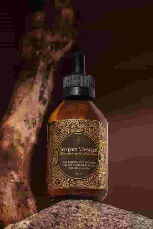 Óleo para Massagem Recuperação Muscular Anti-Inflamatório Alívio da Dor com Aromaterapia Óleos Essenciais de Hortelã-Pimenta e Copaíba