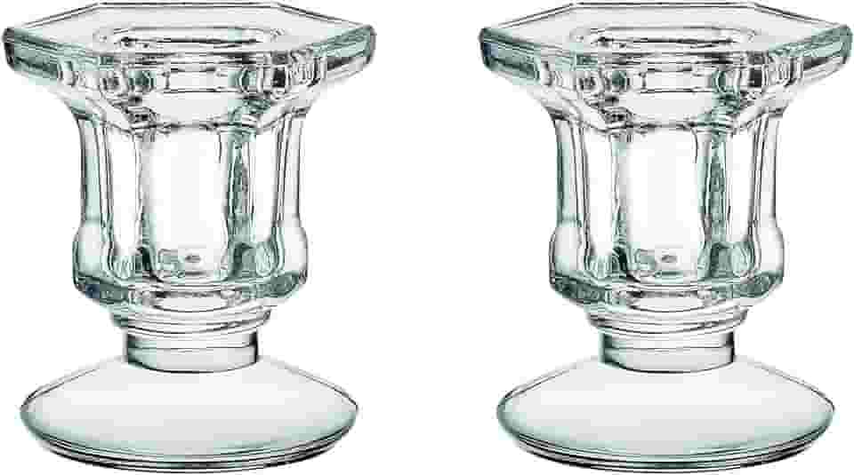 Haüskraft - Jogo de Castiçal, Veneza, 2 Peças, Western Incolor