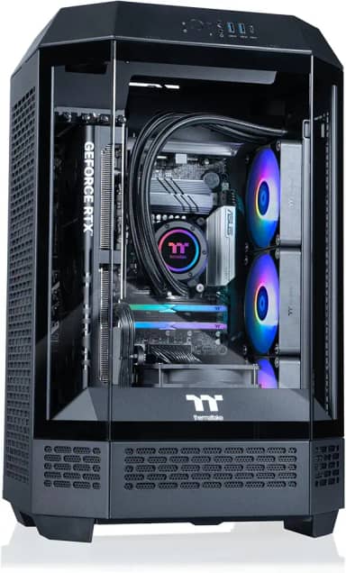 Thermaltake LCGS Reactor i1470 Desktop para jogos (Intel Core™ i9-14900KF, 32GB 6000MT/s DDR5 RGB Memory, NVIDIA GeForce® RTX 5070, 1TB NVMe M.2, WiFi, Windows 11) T3BK-B760-570-LCS