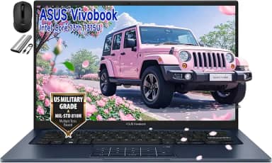 ASUS Laptop Vivobook FHD de 14 polegadas, Intel Core 13º 1315U, 40 GB de RAM, SSD de 2176 GB (PCIe de 2 TB + disco rígido portátil de 128 GB, webcam 720p, win11, com mouse sem fio (40 GB de RAM | SSD